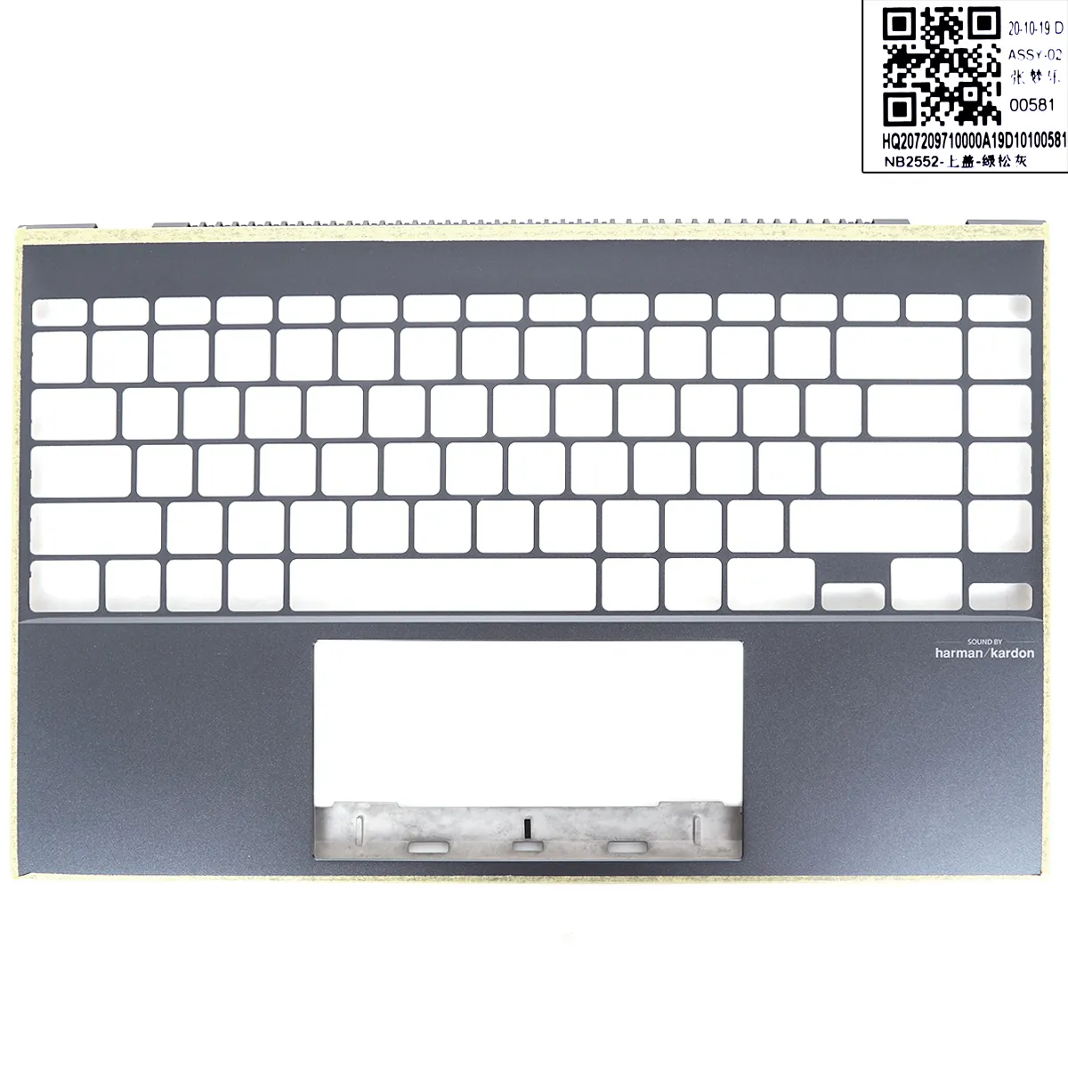 Picture of ASUS ZenBook 14 UX425 UM425 U4700J E Upper Case Palmrest Cover Without Touchpad grey.